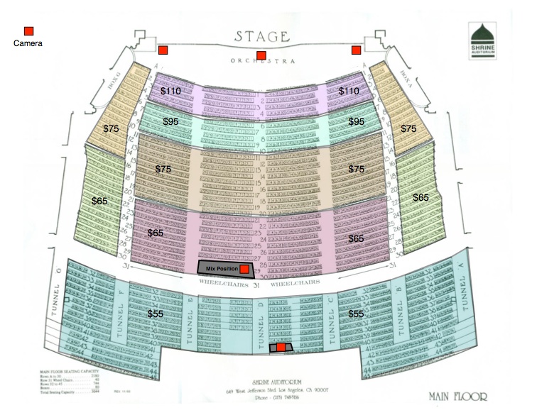 Shrine Auditorium Seating Chart General Admission Awesome Home